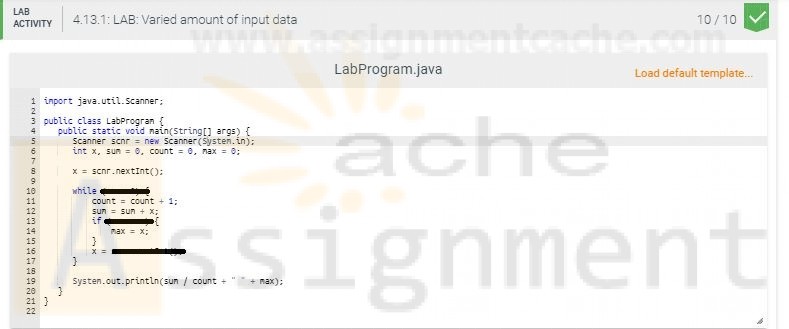 DAT210 Week 3 Java LAB 4.13 Varied amount of input data