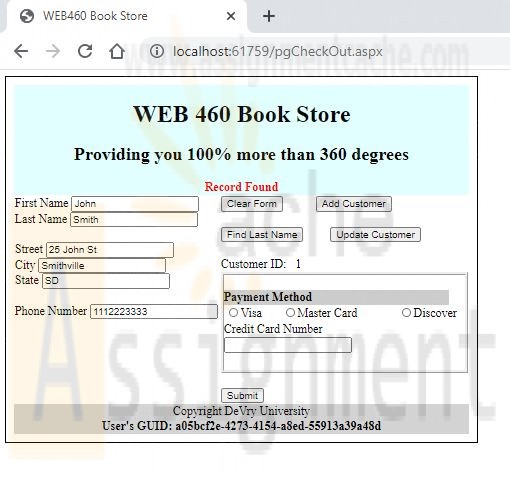 WEB460 Lab 3 of 7 Adding Data Layer Functionality Find Last Name